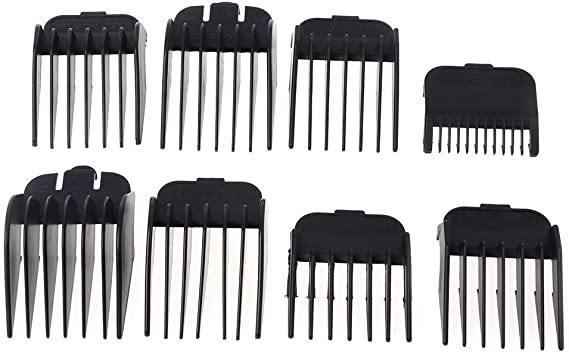 8Pcs Universal Hair Clipper Limit Comb Guide Attachment Size