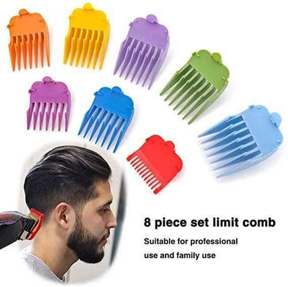 Professional Hair Clipper Guide Combs, Replacement Guards Set, 8 Length Attachment