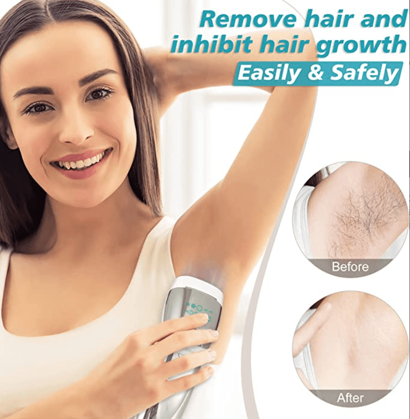 HATTEKER Laser Permanent Painless for Facial Whole Body Hair Removal Device Sapphire Freezing Point