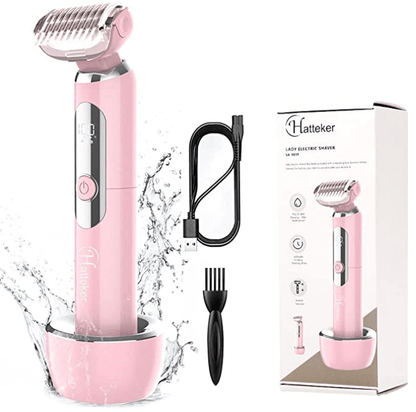 HATTEKER Electric Lady Shaver Razor Wet and Dry Waterproof