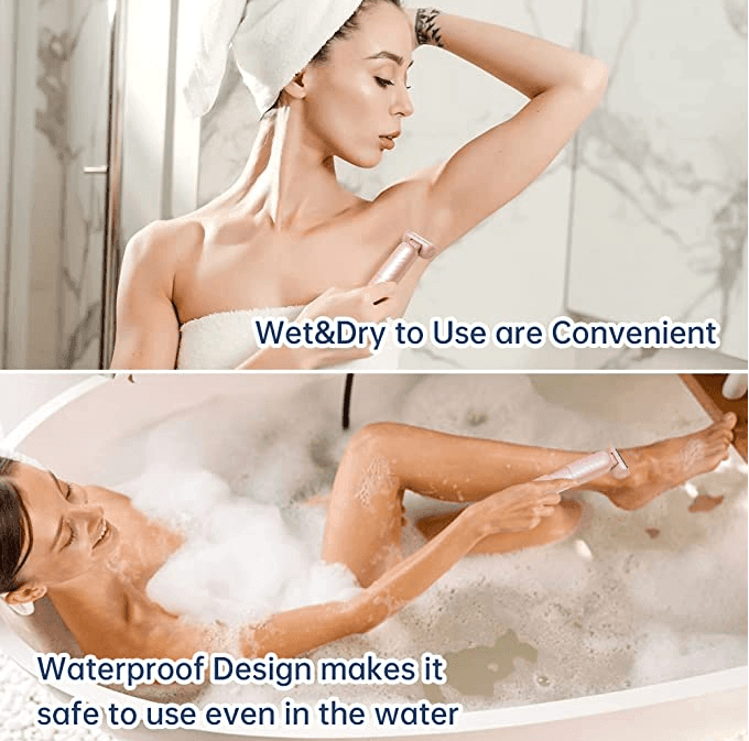 HATTEKER Electric Lady Shaver Razor Wet and Dry Waterproof