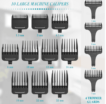 HATTEKER Lot 2 Professional Hair clipper Metal Electric Cordless  USB Charging