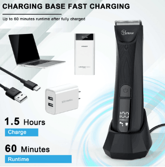 HATTEKER Hair Clipper for Men Rechargeable electric razor body Hair Trimmer SK-1810