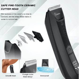 HATTEKER Hair Clipper for Men Rechargeable electric razor body Hair Trimmer SK-1810