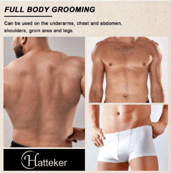 HATTEKER Hair Clipper for Men Rechargeable electric razor body Hair Trimmer SK-1810