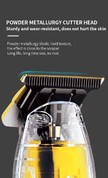 HATTEKER Cordless electric hair trimmer powerful beard hair clipper