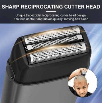 HATTEKER pro clipper 2 pieces set USB rechargeable electric hair cutting for men machine shaver set 0mm razor
