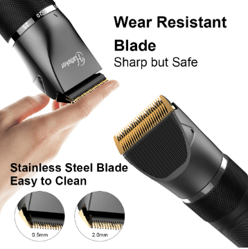 HATTEKER Pro Hair Clipper Multifunction  Stainless steel Blade Hair Trimmer Nose Hair Beard