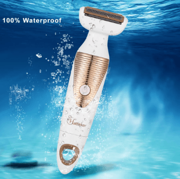 HATTEKER 6 In 1 Multifunctional Epilator Waterproof Electric Hair Trimmer Battery Painless Hair Remover Body Nose Trimmer 5178
