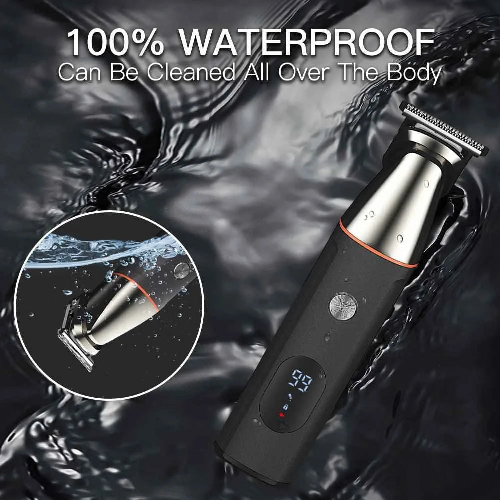 ELECTRIC hair clipper waterproof 5 in1 professional trimmer razor beard body hair cutting