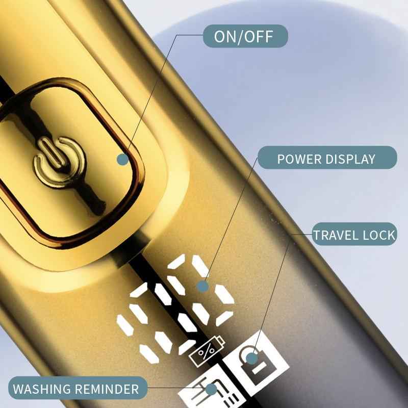 HATTEKER cordless men hair trimmer professional beard electric hair clipper rechargeable