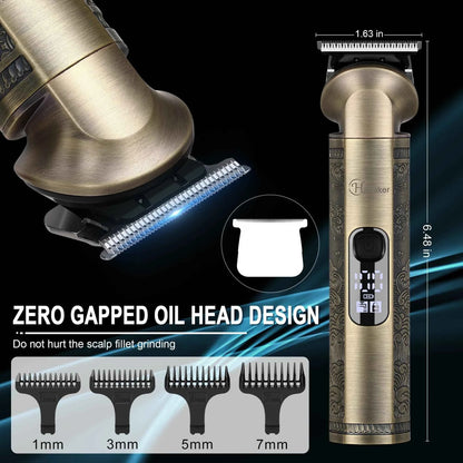 HATTEKER all in one electric hair trimmer 7 blades hair clipper body hair removal baber haircut machine nose