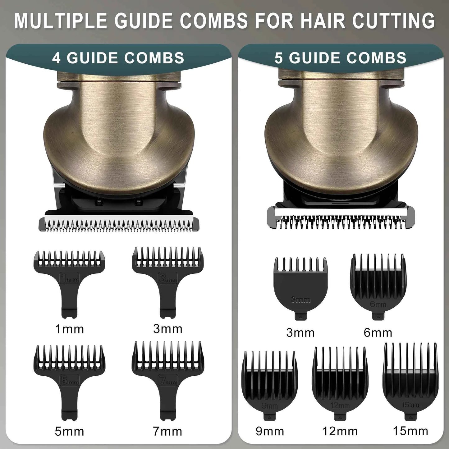 HATTEKER all in one electric hair trimmer 7 blades hair clipper body hair removal baber haircut machine nose