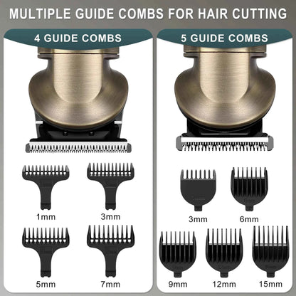 HATTEKER all in one electric hair trimmer 7 blades hair clipper body hair removal baber haircut machine nose