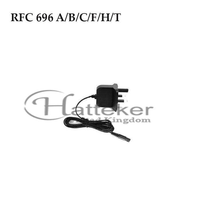 POWER CHARGER UK PLUG FOR HATTEKER RFC 696 A/B/C/F/H/T - HATTEKER