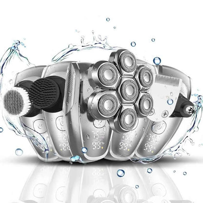 7D Floating heads Electric Razor for Men Upgrade 5 in 1 Shavers Multifunctional Bald Head
