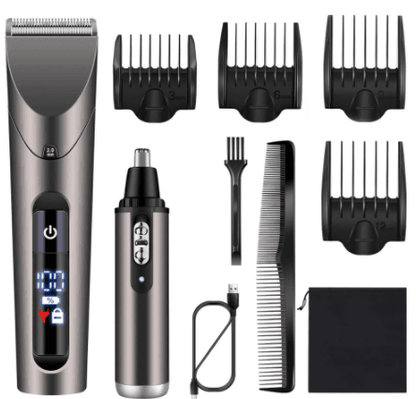 Hatteker Clipper Cordless Hair Beard Nose Hair Trimmer Waterproof RFC 69102