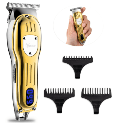 HATTEKER Metal Electric Hair Clipper Mini Professional Men's Hair