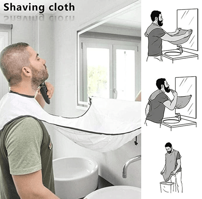 Beard Apron Trimming Catcher Cape for Men