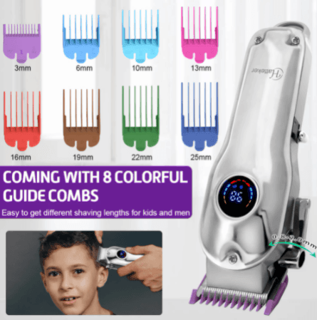 HATTEKER Professional Hair Clippers for Men Cordless Barbers Grooming Kit LCD Display