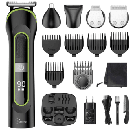 HATTEKER Brand Hair Clipper Waterproof Man's Barber 5 in 1 RFC 591805