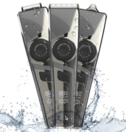HATTEKER Professional Hair Trimmer Waterproof Men grooming kit Ceramic Blade 30903