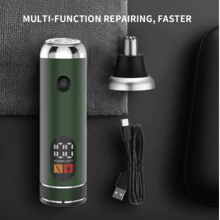 HATTEKER T-blade Hair Clippers 2 in 1 Nose trimmer Electric Hair Cut Machine Cordless