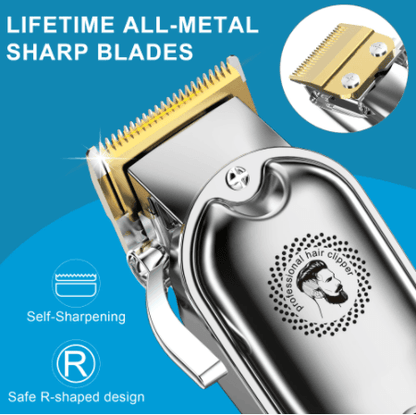 Hatteker Clipper Hair Trimmer Barber Clipper  Beard Nose Hair Cutting Grooming Kit Professional IPX7 Waterproof