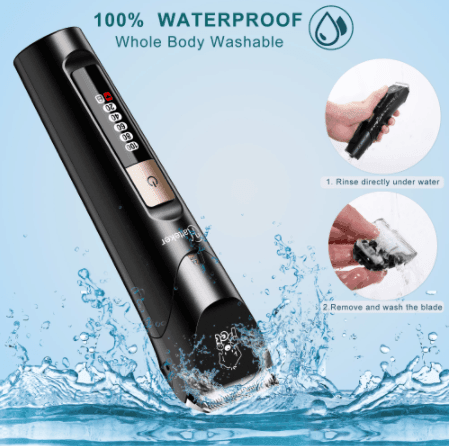 HATTEKER Pet Hair Clipper Professional Rechargeable Grooming Cutters for Animal Barber Scissors SK691