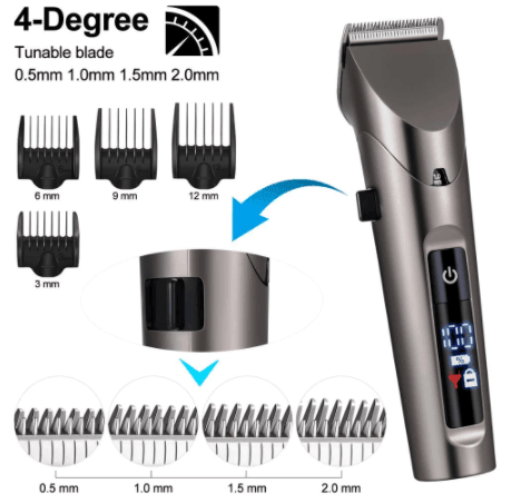 Hatteker Clipper Cordless Hair Beard Nose Hair Trimmer Waterproof RFC 69102