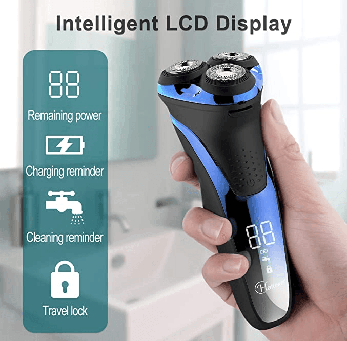 HATTEKER Electric Shaverwith Pop-up Trimmer Waterproof