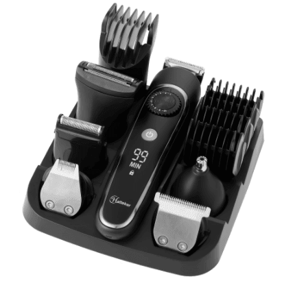 HATTEKER 6 in 1 Waterproof Cordless Rechargeable Beard Trimmer Hair Clipper Hair Trimmer Grooming RFC-591605