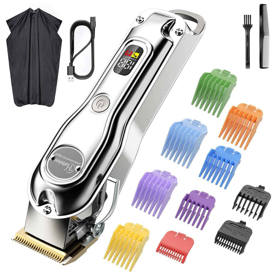 HATTEKER Professional Hair Trimmer Cordless Barbers Grooming Kit Rechargeable