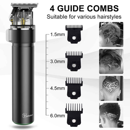 HATTEKER Hair Clipper Trimmer for Men Cordless Beard Trimmer