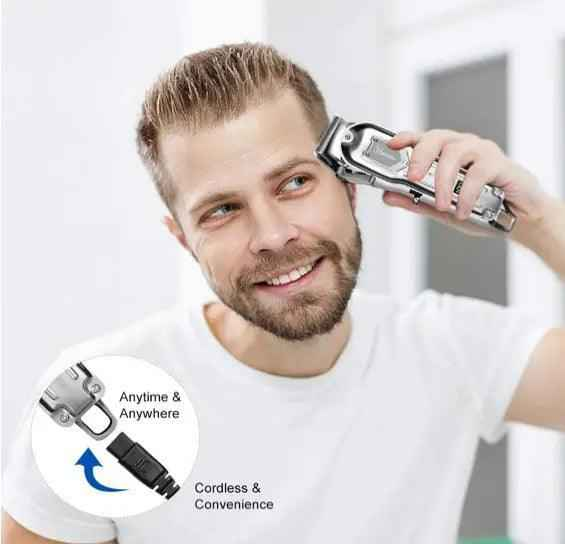 HATTEKER Hair Clipper Trimmer Cordless USB Rechargeable