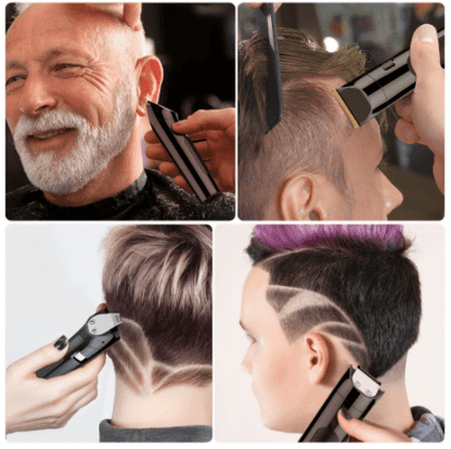 HATTEKER 4 in 1 professional electric hair clipper Waterproof RFC-69104