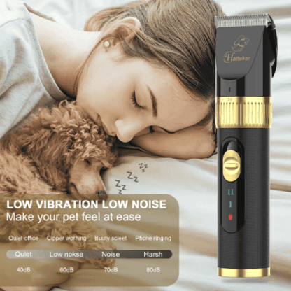 HATTEKER Professional Electric Dog Hair Cutter High Power Pet Cat Clipper