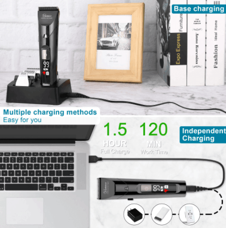 HATTEKER 4 in 1 professional electric hair clipper Waterproof RFC-69104