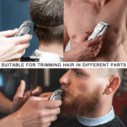 HATTEKER Metal Electric Hair Clipper Mini Professional Men's Hair