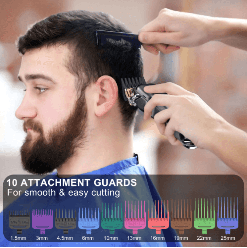 HATTEKER Hair Clipper Mens Beard Trimmer Professional Cordless Rechargeable 696C
